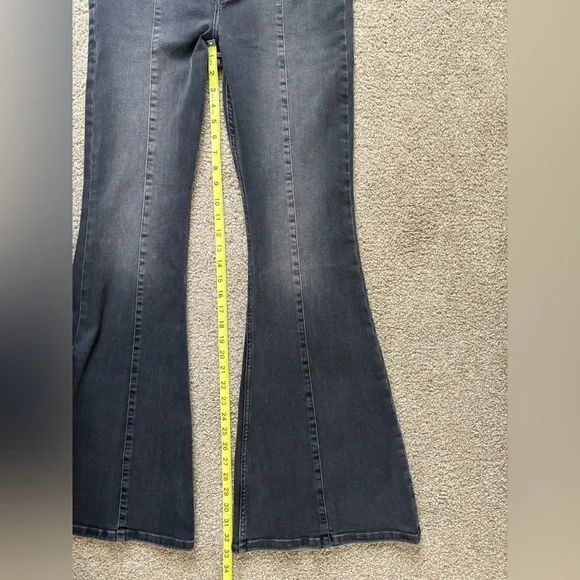 NWT Free People We the Free After Dark Mid Rise Flare Vintage Black Size… - Picture 12 of 14